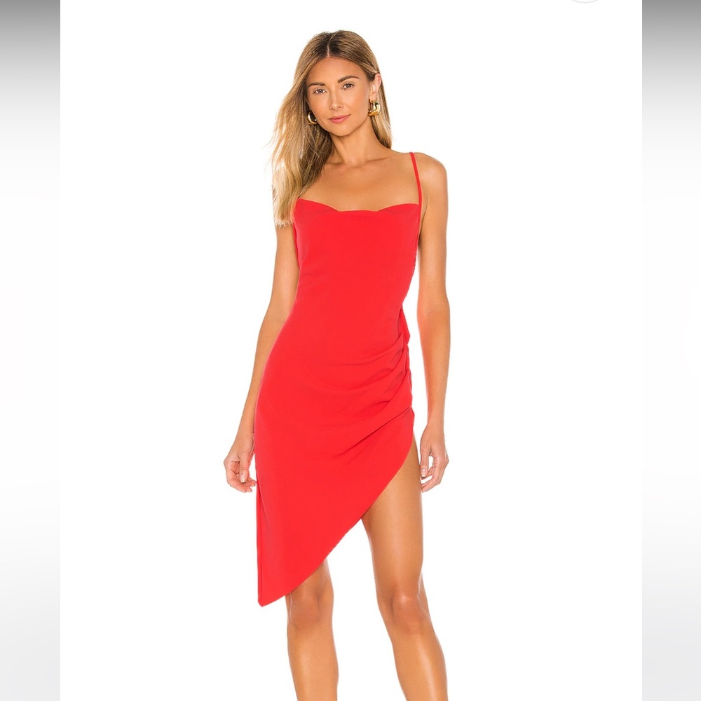 Amanda Uprichard Janet Dress in Crimson Size M